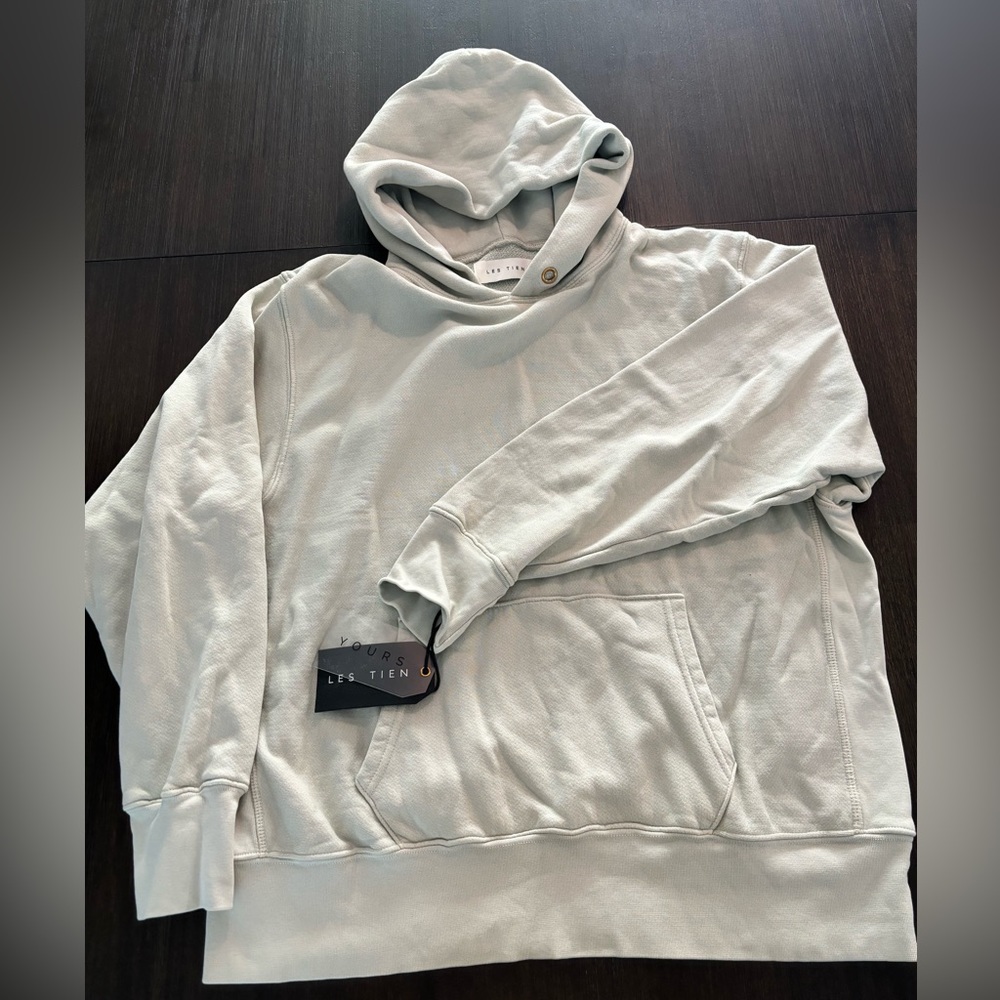 New Les Tien heavyweight Sweatsuit - size L - beige/tan color